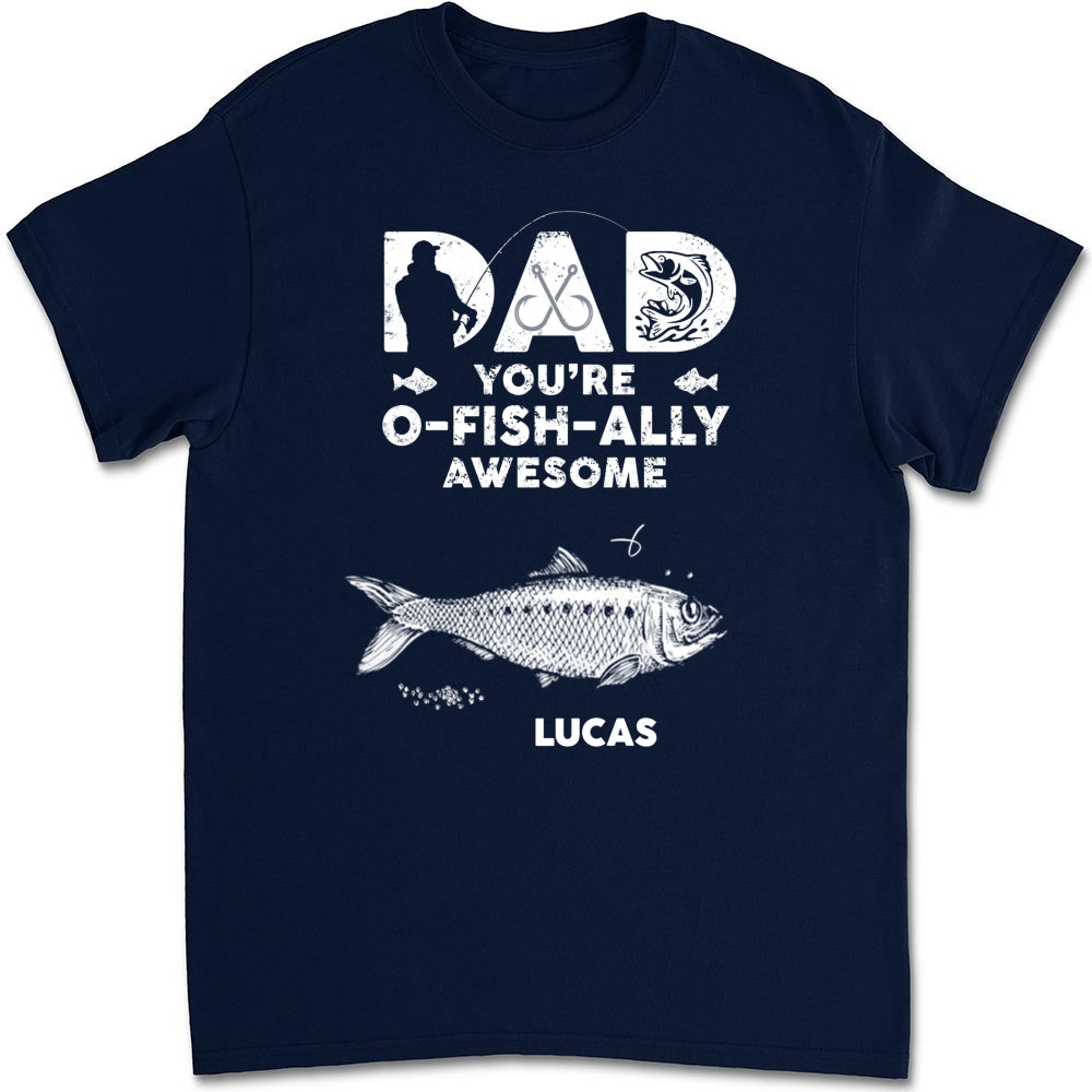 Dad Ofishally Awesome - Personalized Custom Shirt