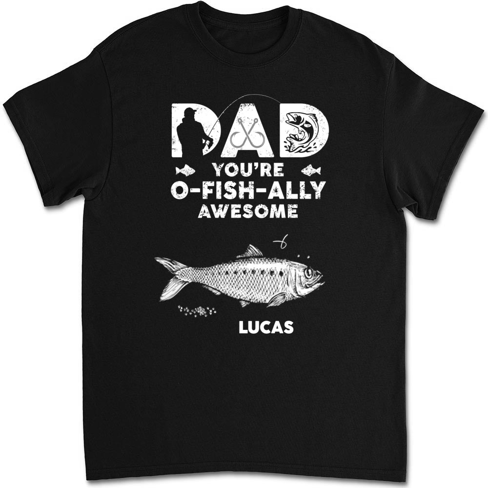 Dad Ofishally Awesome - Personalized Custom Shirt
