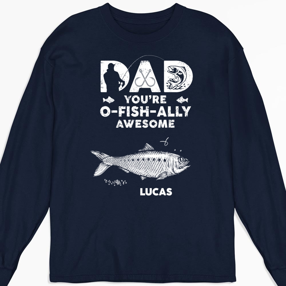 Dad Ofishally Awesome - Personalized Custom Shirt