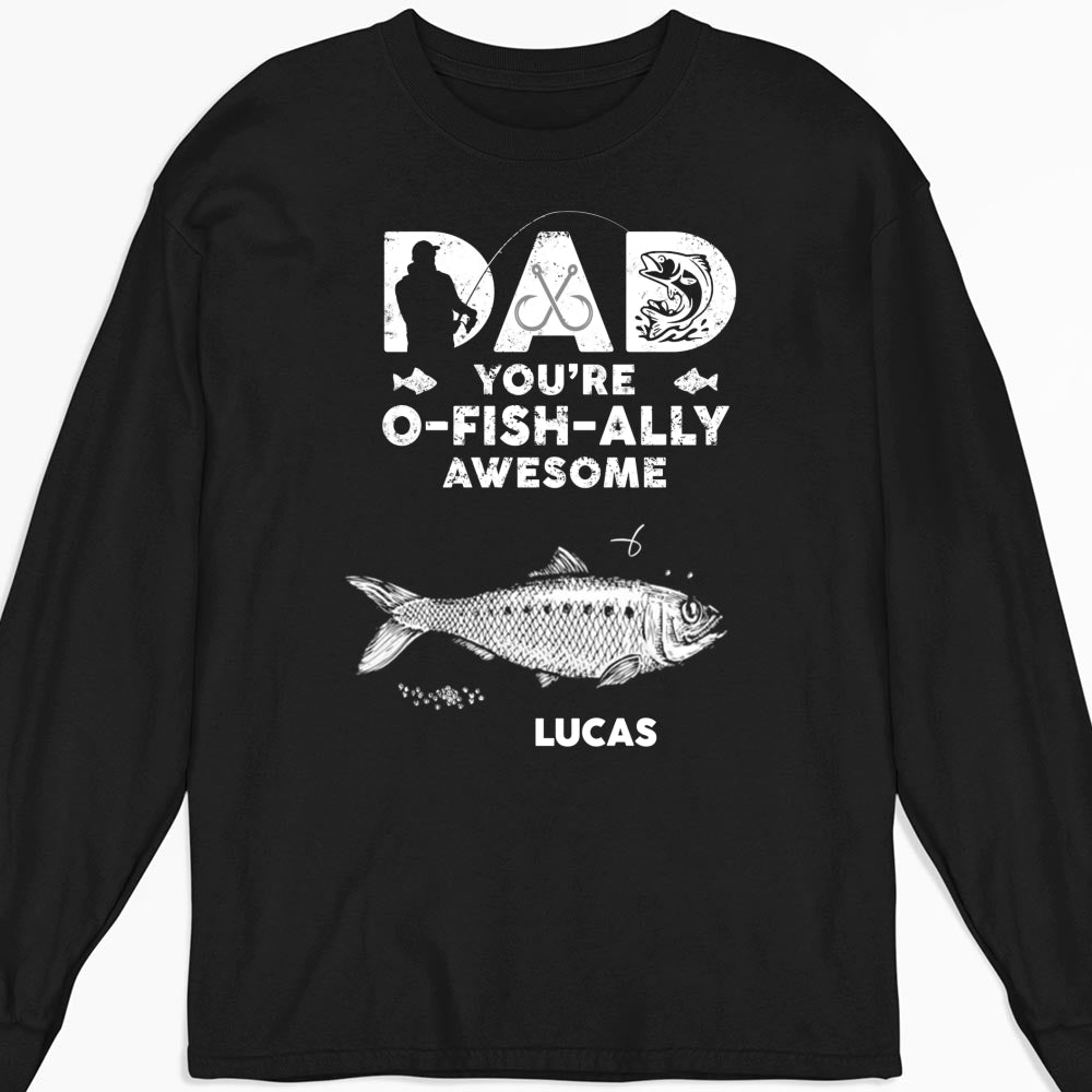 Dad Ofishally Awesome - Personalized Custom Shirt