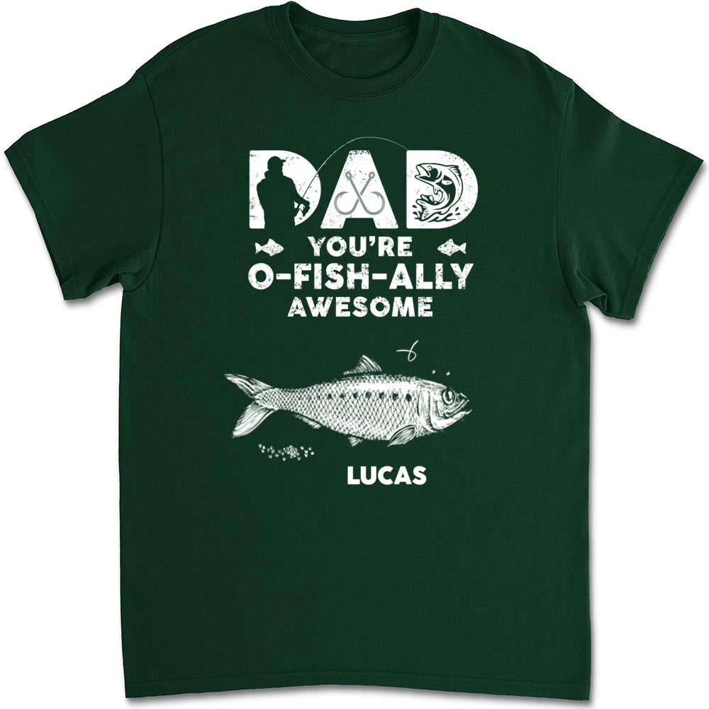 Dad Ofishally Awesome - Personalized Custom Shirt