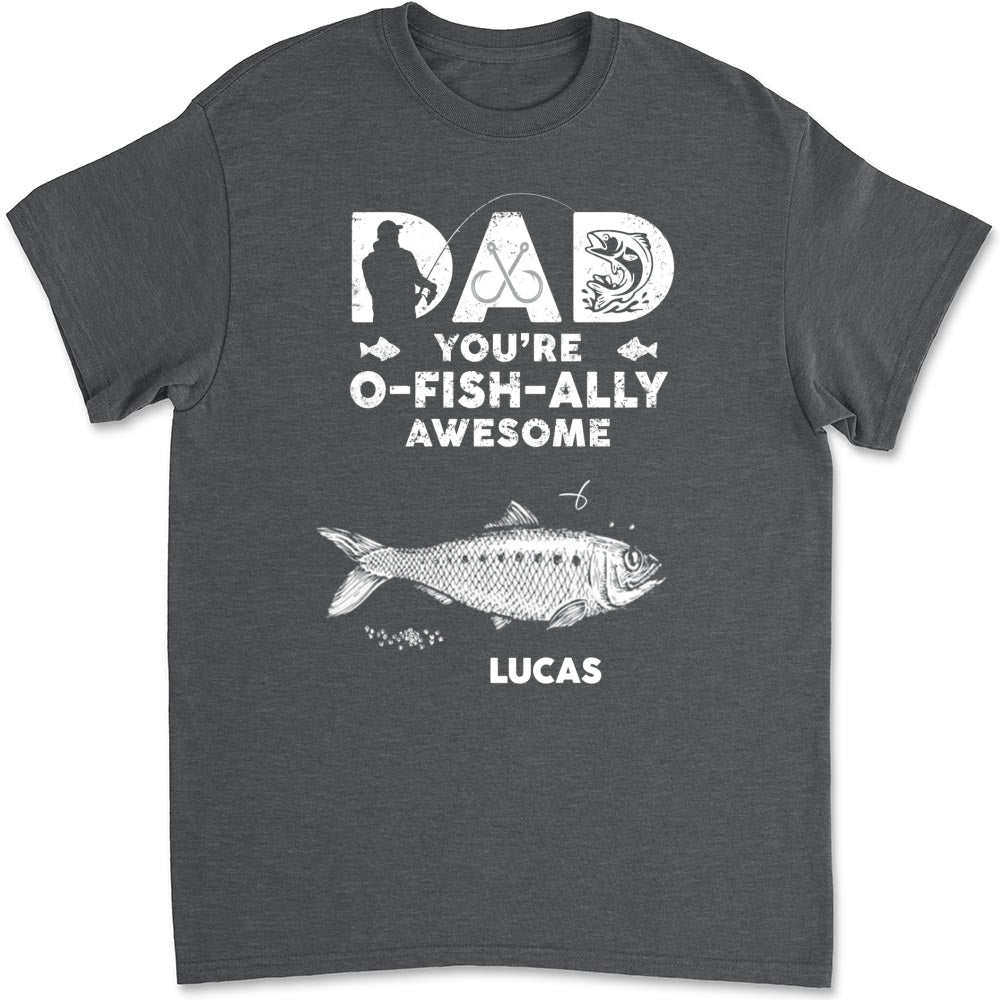 Dad Ofishally Awesome - Personalized Custom Shirt
