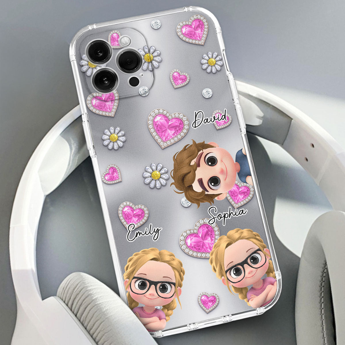 My Lovely Grandkids - Personalized Custom 3D Effect Phone Case