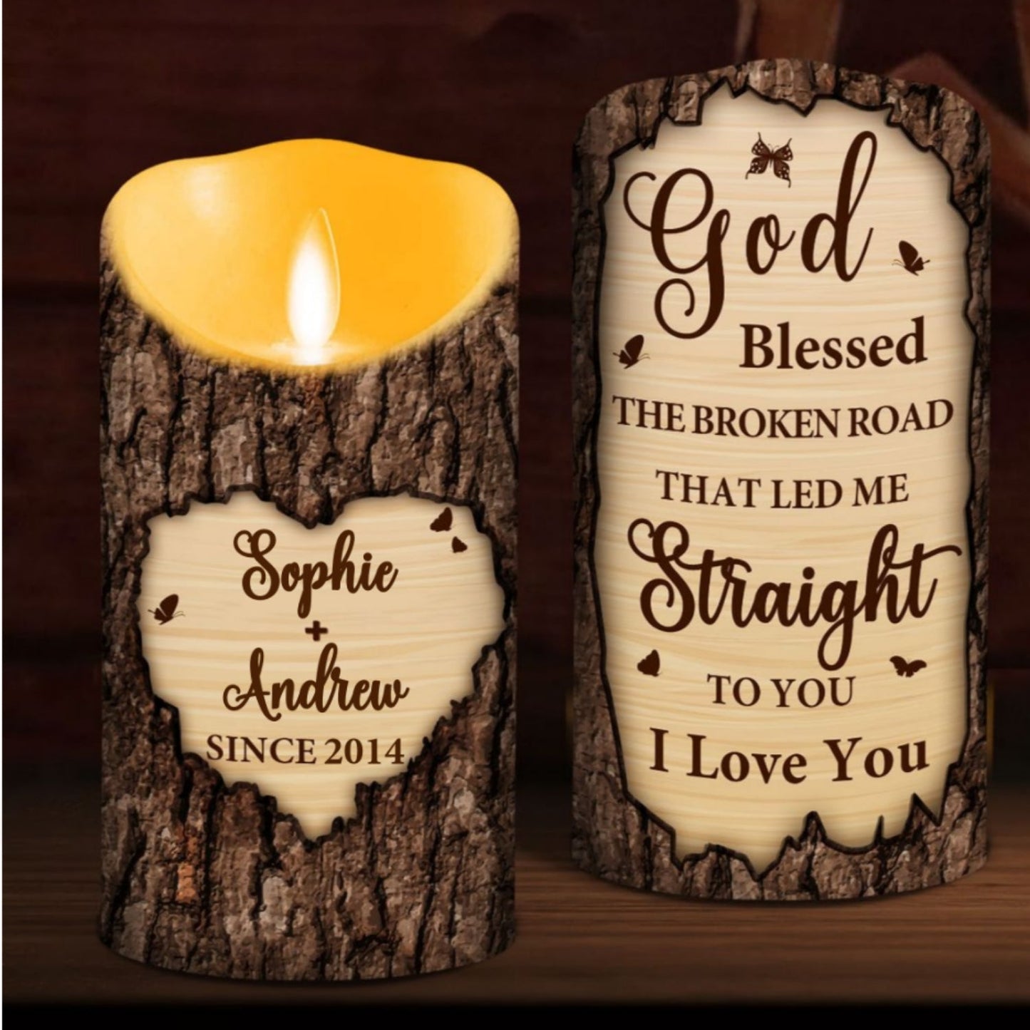 I Love You - Personalized Custom LED Candle