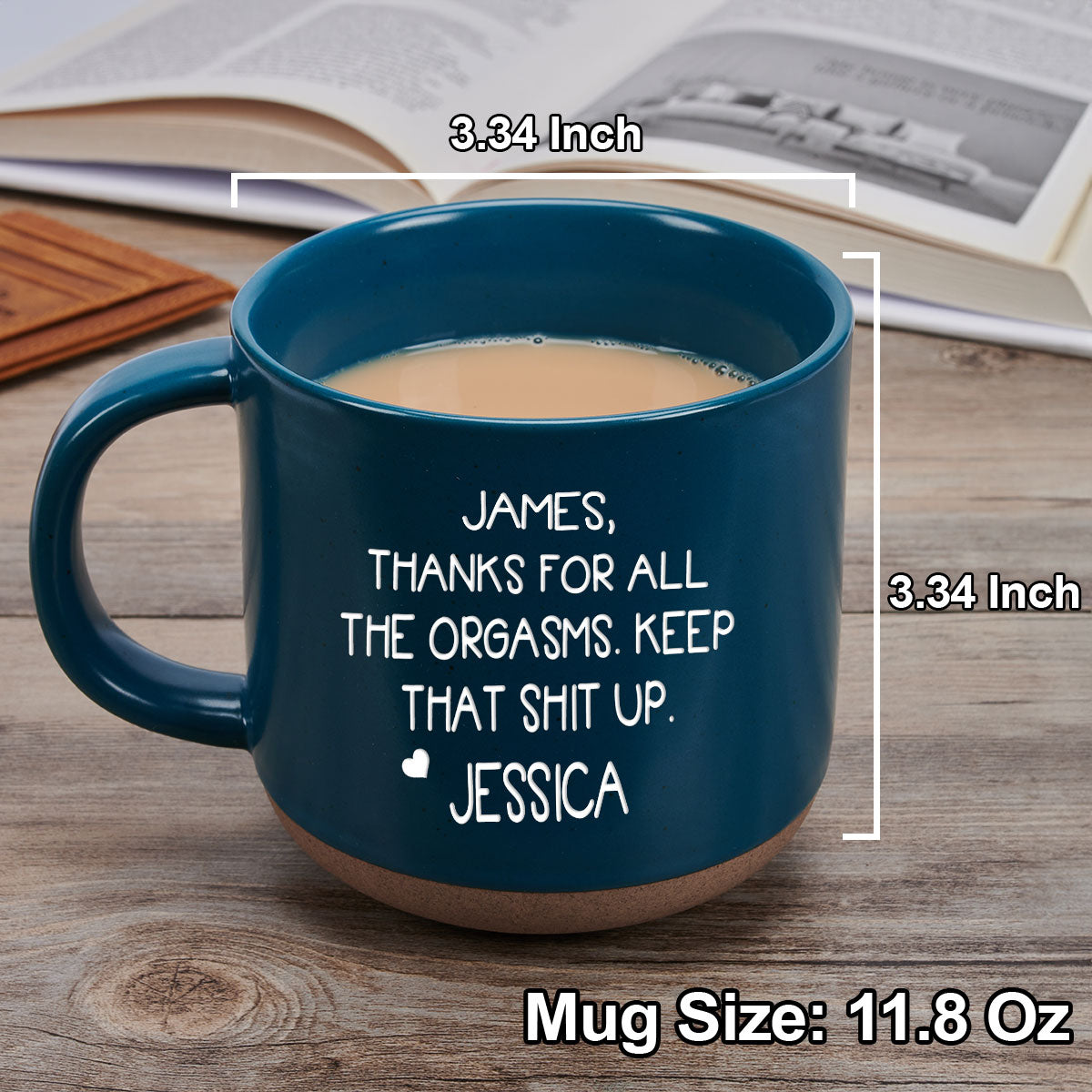 Thanks For All - Personalized Custom Pottery Mug