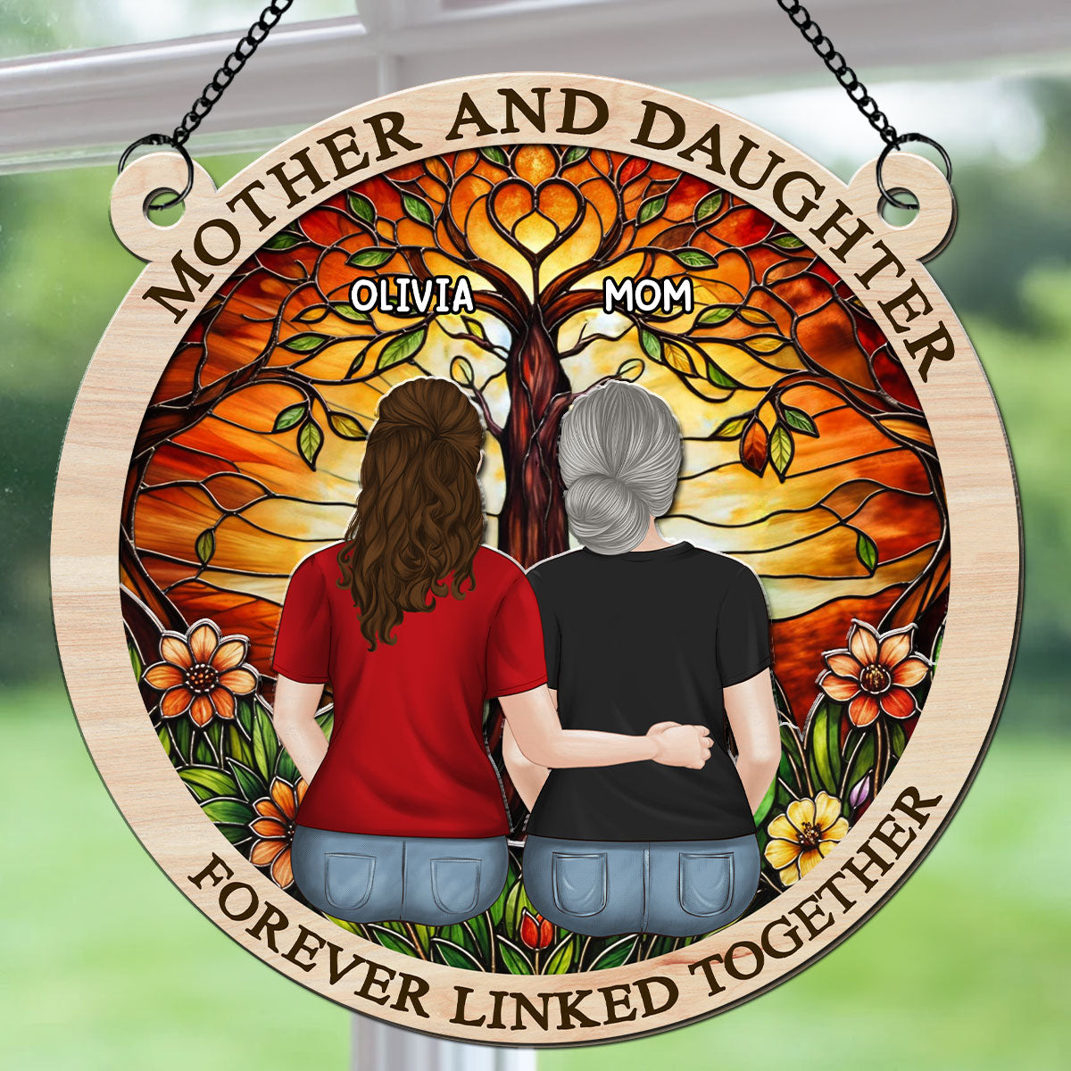 Forever Linked Together - Personalized Custom Suncatcher