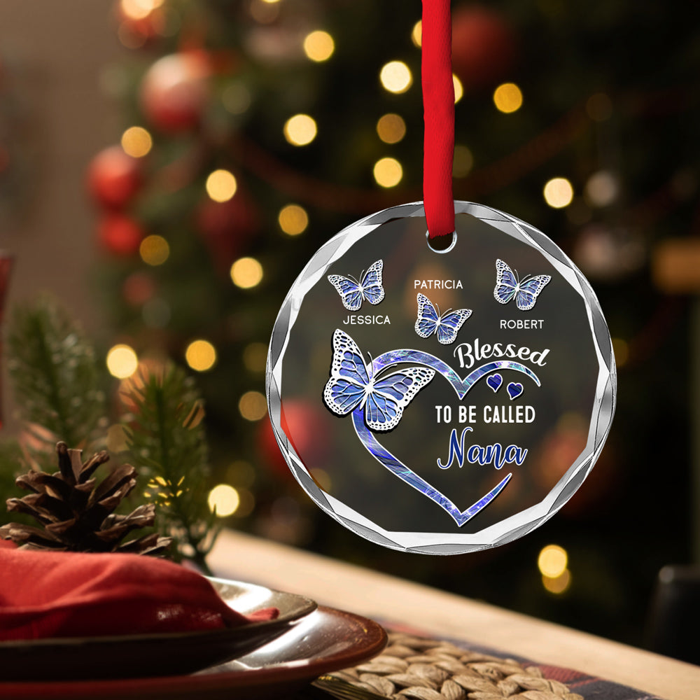 Blessed Mimi - Personalized Custom Glass Ornament