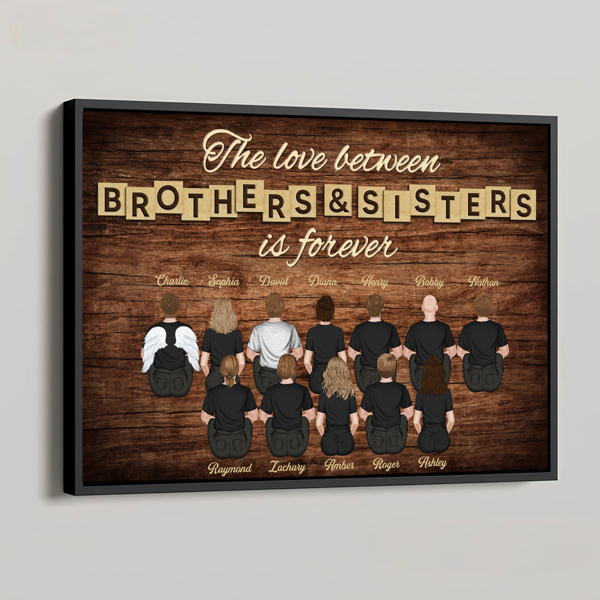 Brothers & Sisters Forever Version 3 - Personalized Custom Poster