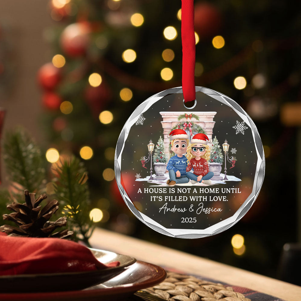 Every House Needs Some Love - Personalized Custom Glass Ornament