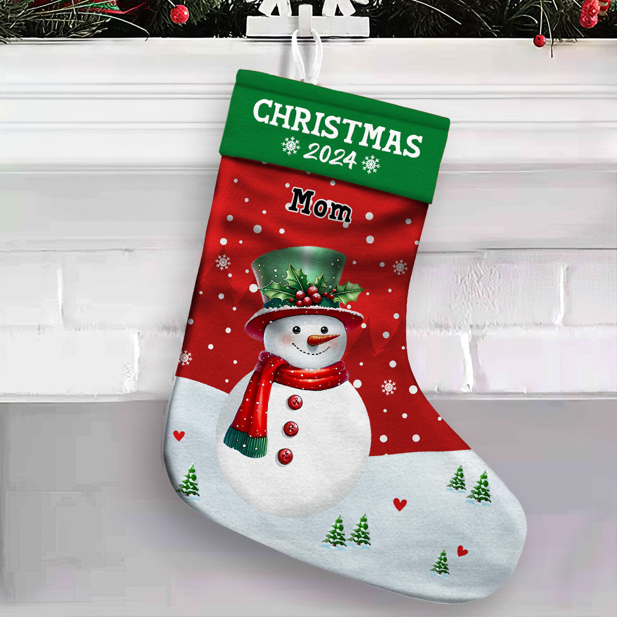Family Christmas Stocking 2024 - Personalized Custom Christmas Stocking