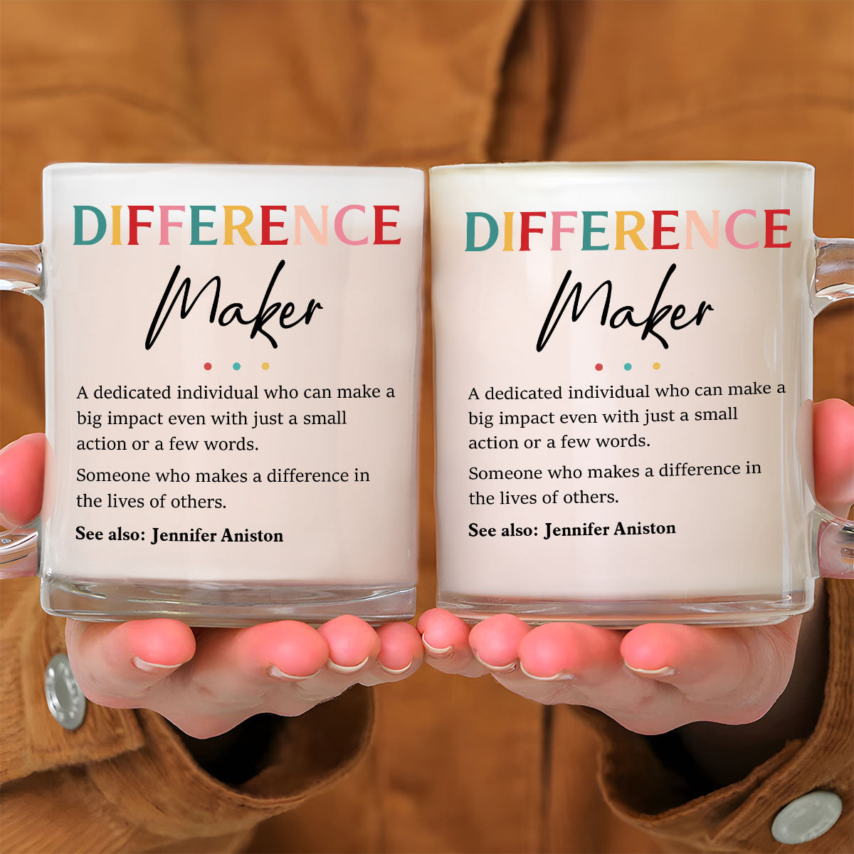 Difference Maker - Personalized Custom Glass Mug