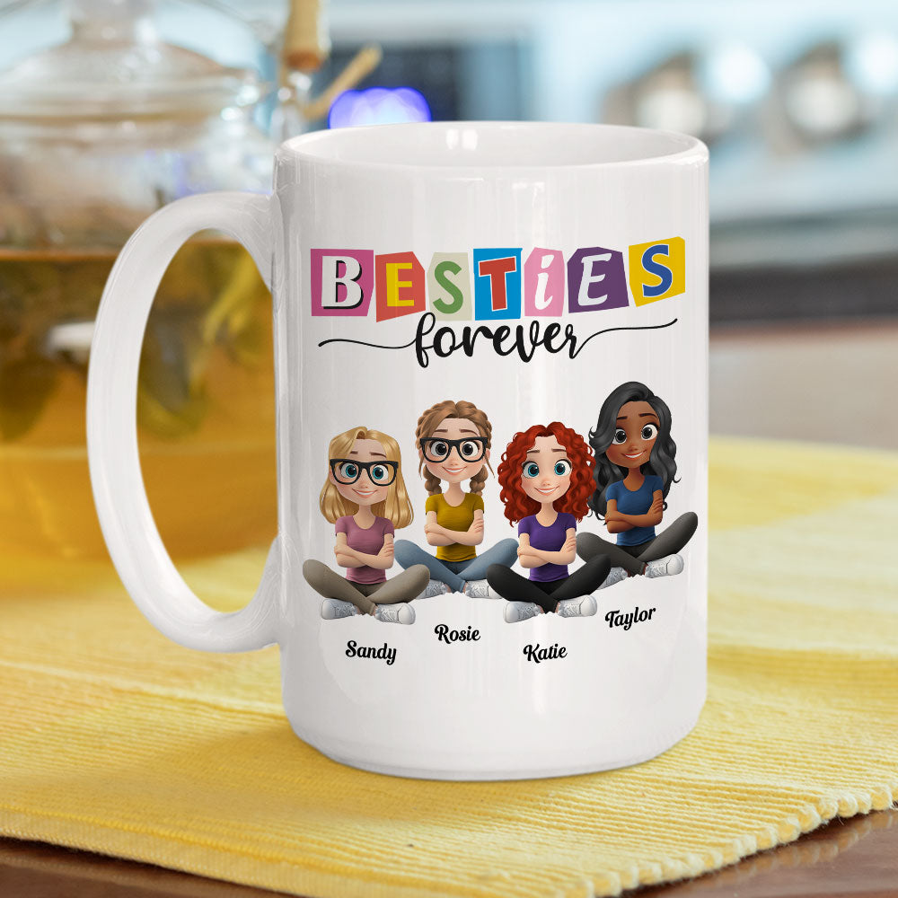 Be My Bestie Forever - Personalized Custom Coffee Mug