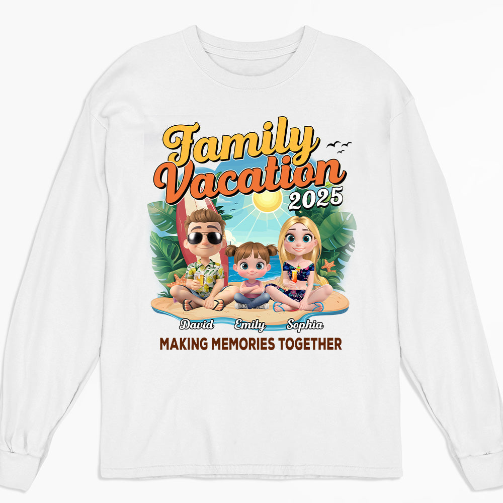 Family Vacation Making Memories Together - Personalized Custom Shirt