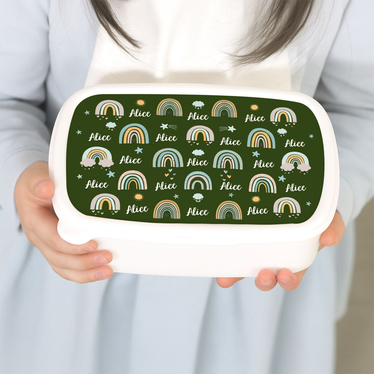 Eat Love Rainbow - Personalized Custom Lunch Box