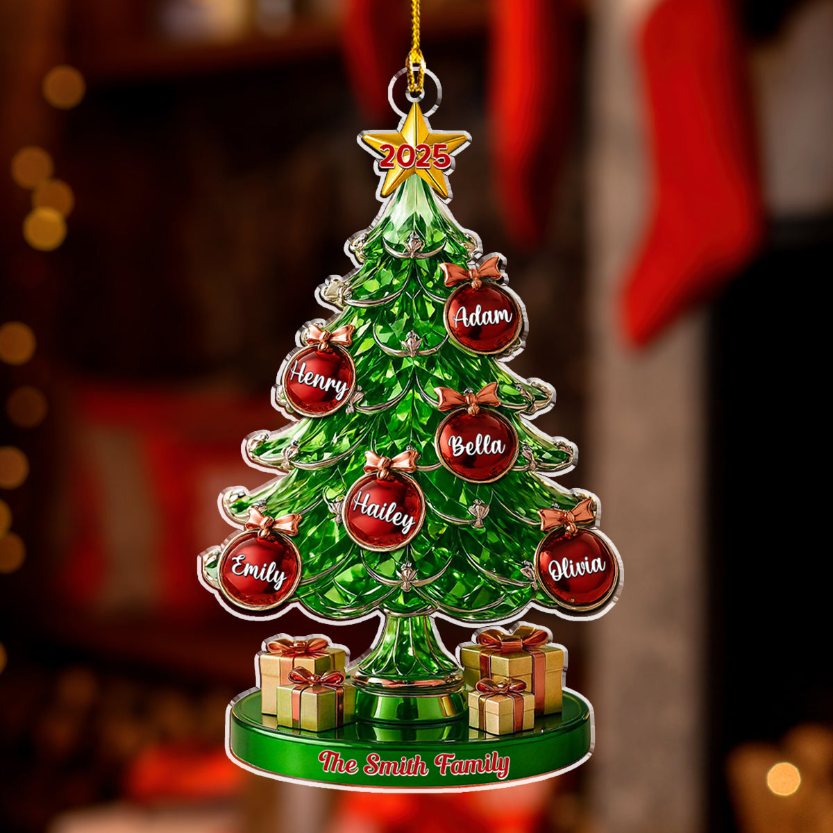 This Day Our Family - Personalized Custom Acrylic Ornament