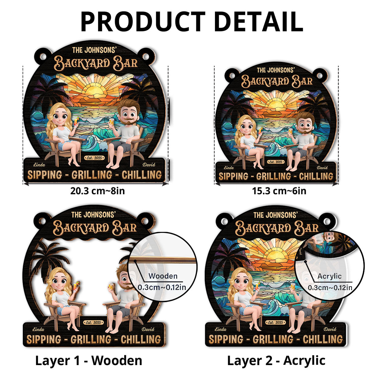 We At Pool And Patio - Personalized Custom Suncatcher