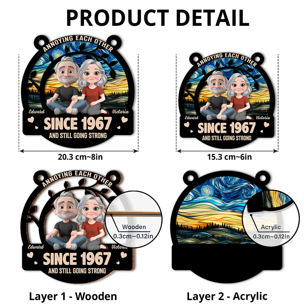 Long Lasting Love - Personalized Custom Suncatcher