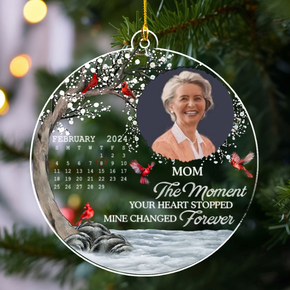 A Piece Of My Heart Left - Personalized Custom Acrylic Ornament