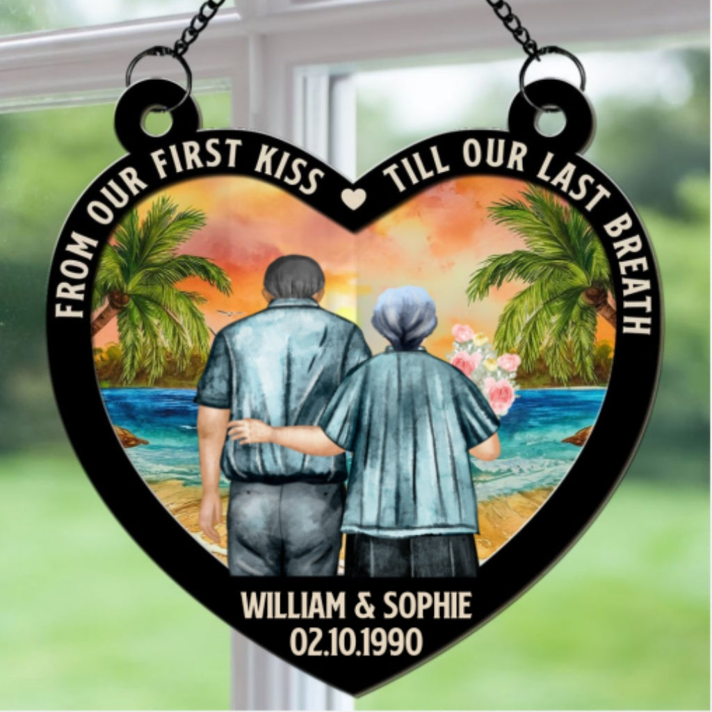 From Our First Kiss - Personalized Custom Suncatcher