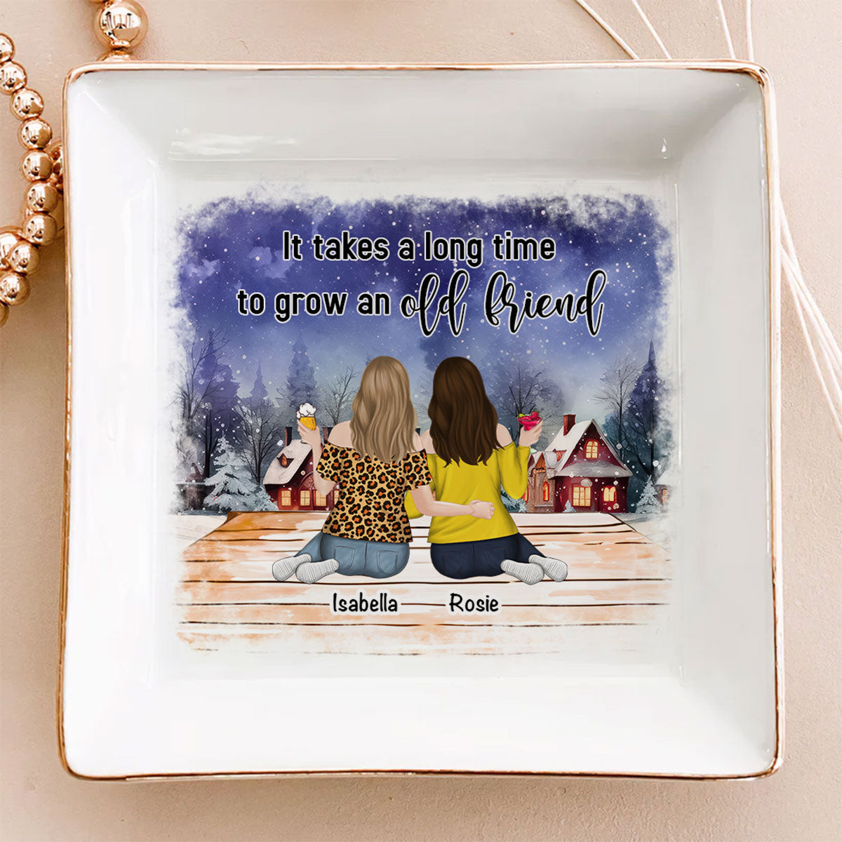 Grow An Old Friend - Personalized Custom Jewelry Dish