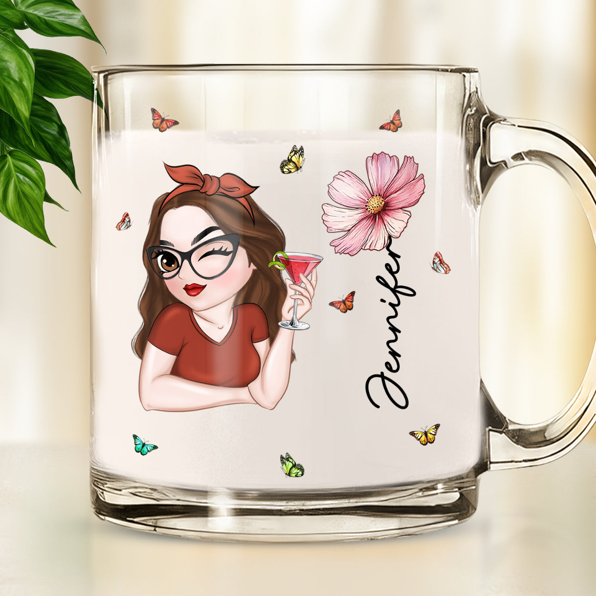 Beautiful Friend - Personalized Custom Glass Mug