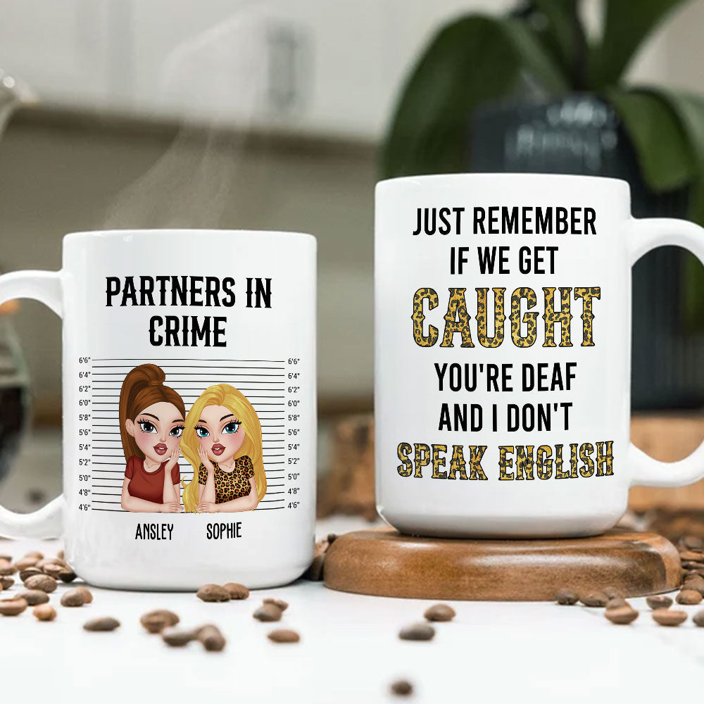 Partner In Crime Humor - Personalized Custom Coffee Mug