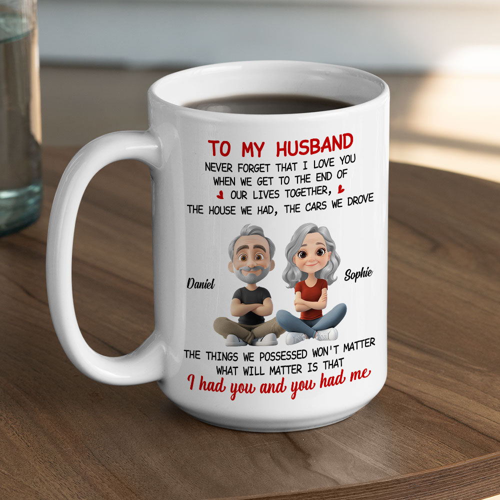 Never Forget I Love You - Personalized Custom Coffee Mug