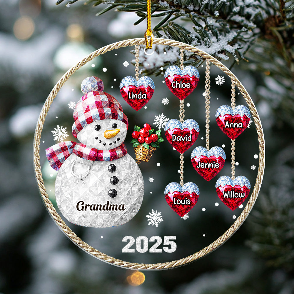 Family Name 2025 - Personalized Custom Acrylic Ornament