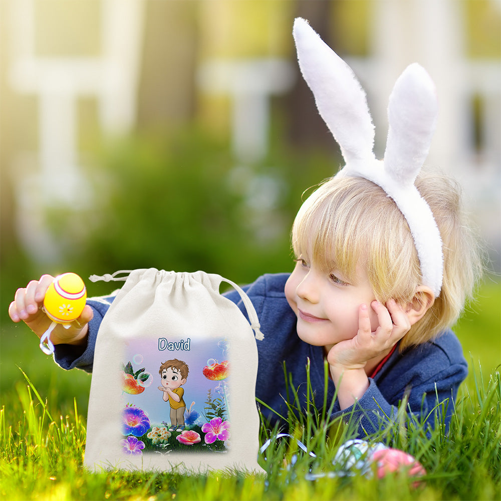 Easter Blooms Of Joy - Personalized Custom Favor Bag