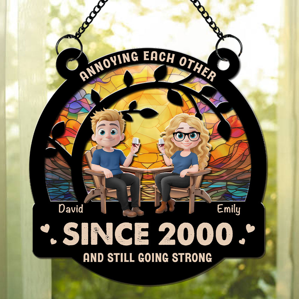 Love Still Going Strong - Personalized Custom Suncatcher