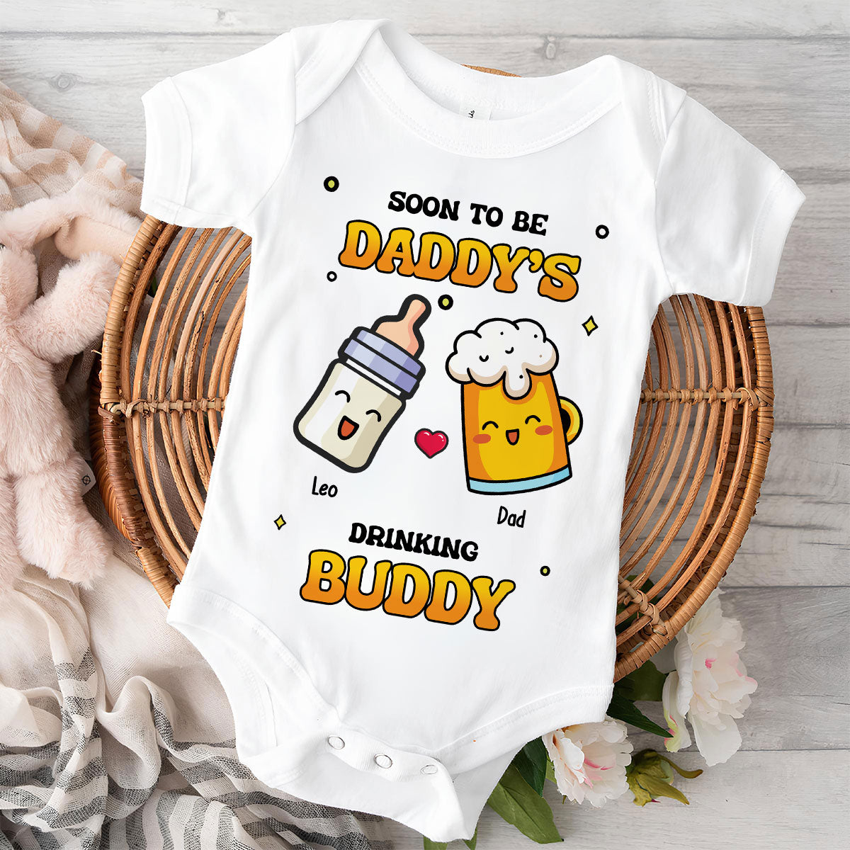 Father Buddy - Personalized Custom Baby Onesie