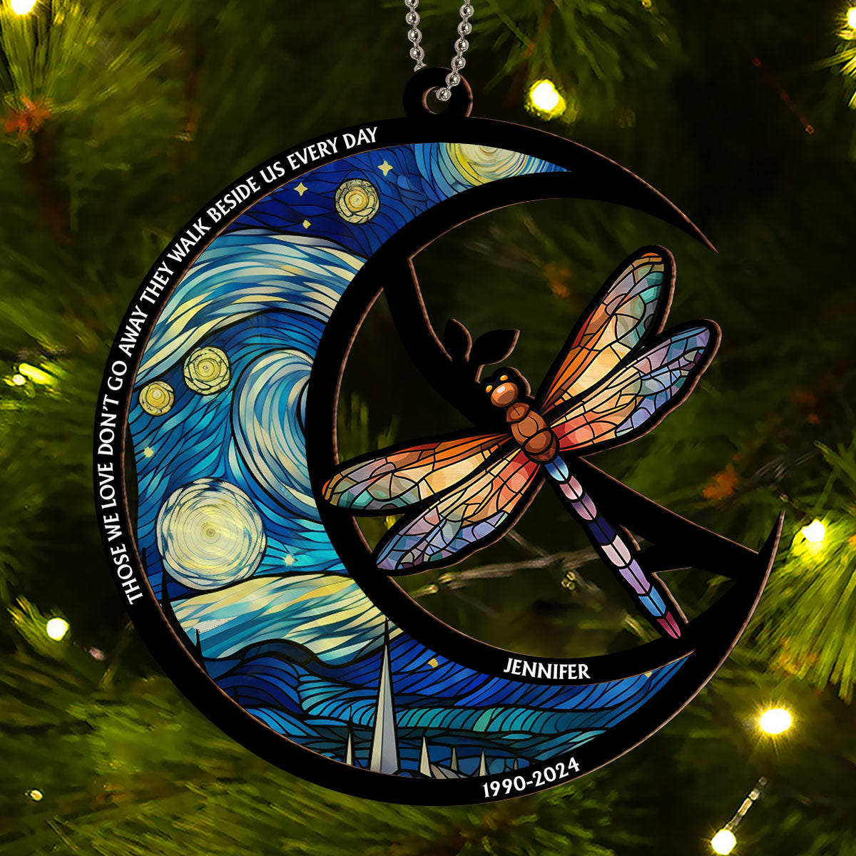 Although You Cannot See Me - Personalized Custom Suncatcher Ornament