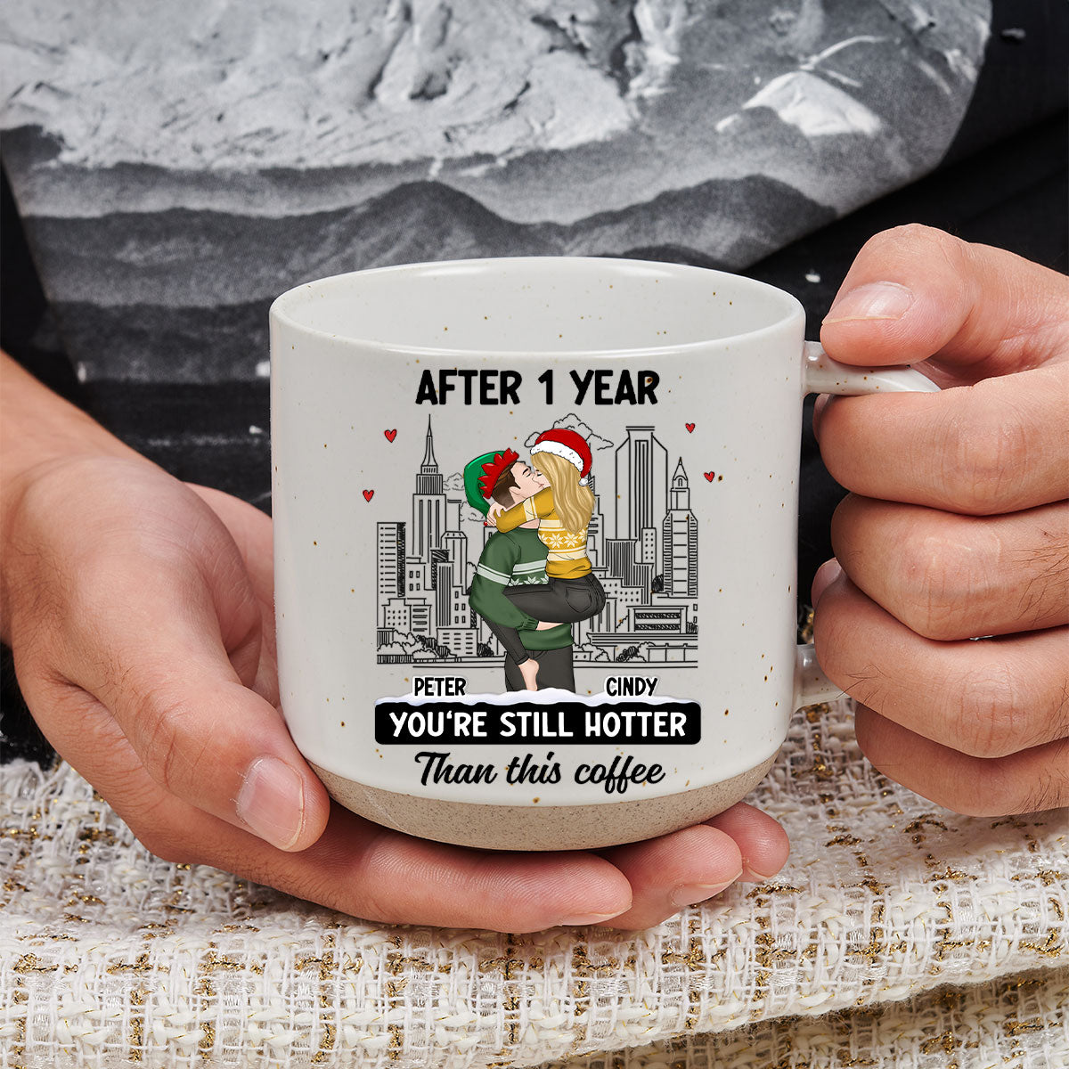 You Are Hotter Than Coffee - Personalized Custom Pottery Mug