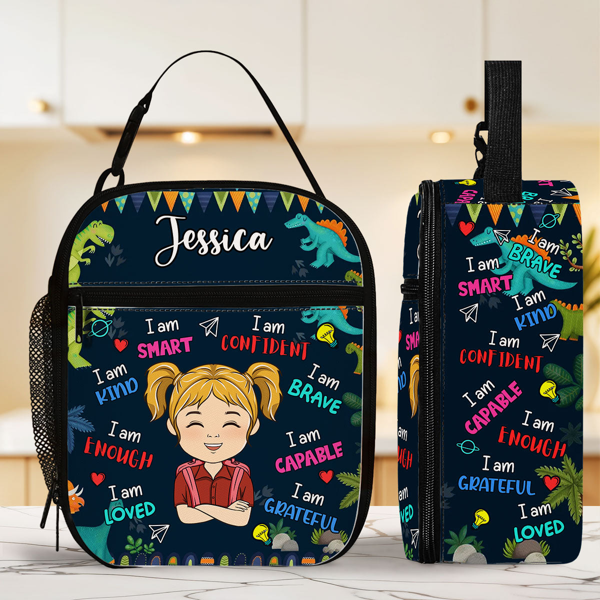 Back To School - Personalized Custom Insulated Lunch Bag