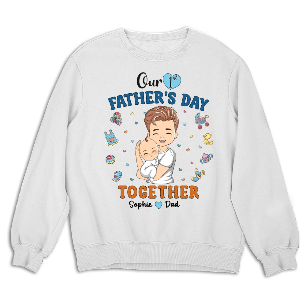 1st Fathers Day Together - Personalized Custom Shirt