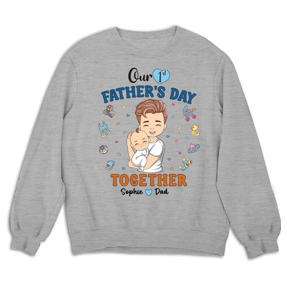 1st Fathers Day Together - Personalized Custom Shirt