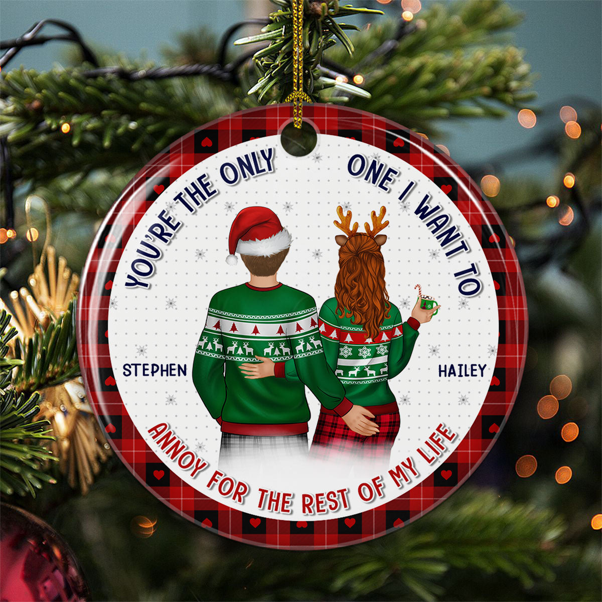 You Are By Far My Favorite Husband - Personalized Custom Ceramic Ornament