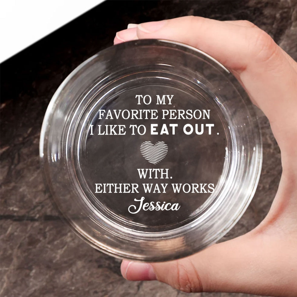 Love Served Hot And Wet - Personalized Custom Engraved Whiskey Glass