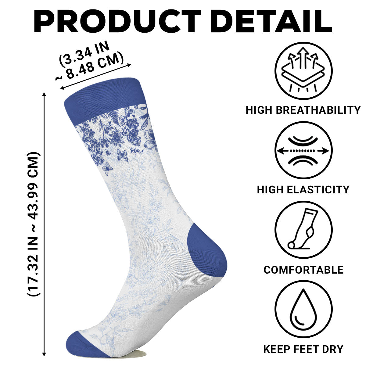 God Says I Am - Personalized Custom Crew Socks