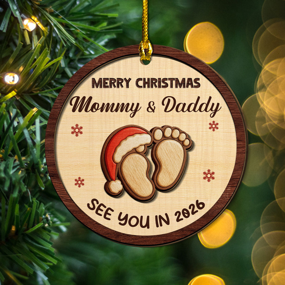 We Are Expecting You - Personalized Custom 2-Layered Wood Ornament