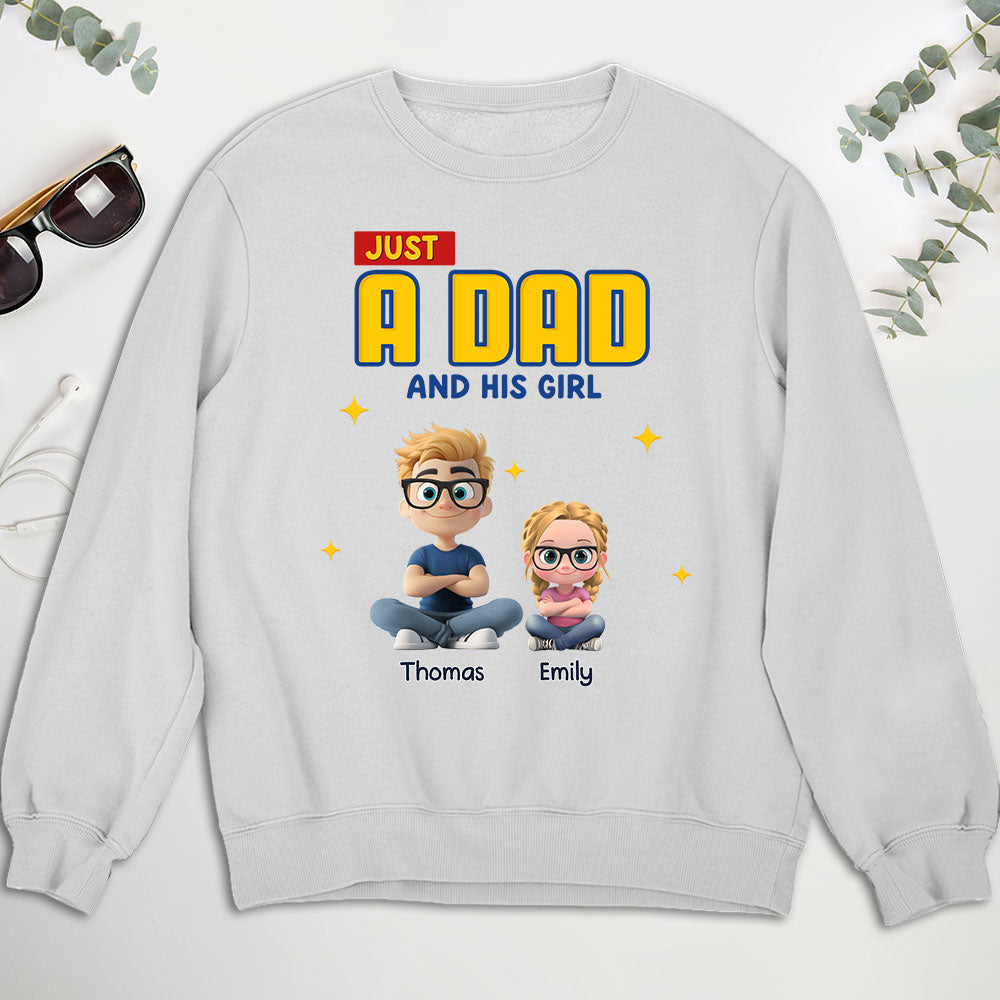 Just A Dad - Personalized Custom Shirt