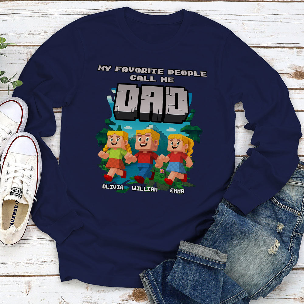 Papa Favorite People - Personalized Custom Shirt
