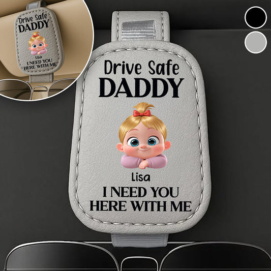 Your Safety Is Everything To Me - Personalized Custom Sunglasses Holder For Car Visor