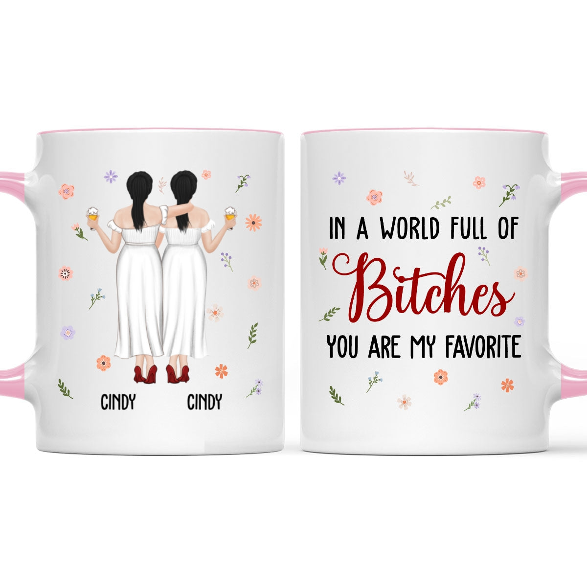 You Are My Favorite Bestie - Personalized Custom Accent Mug