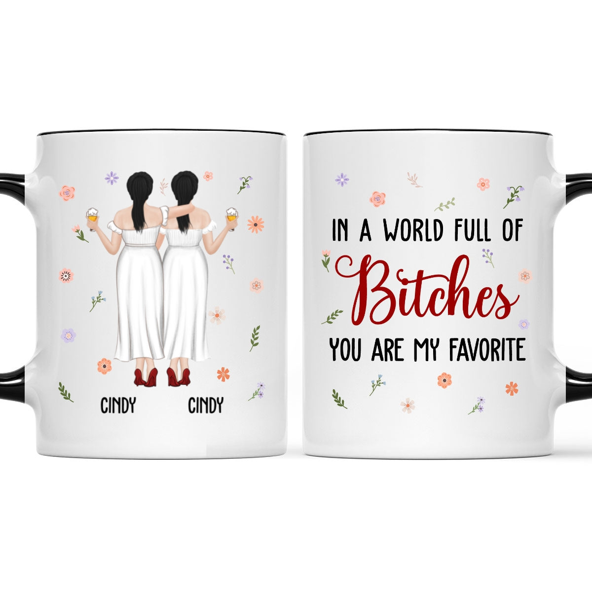 You Are My Favorite Bestie - Personalized Custom Accent Mug