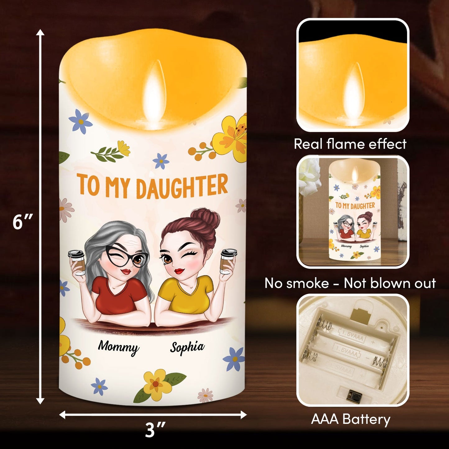 Watching You - Personalized Custom LED Candle
