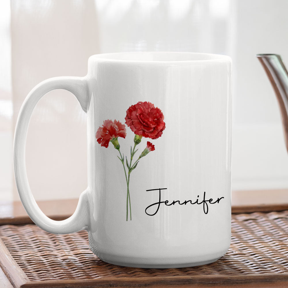 Friends Are Flowers That Never Fade - Personalized Custom Coffee Mug