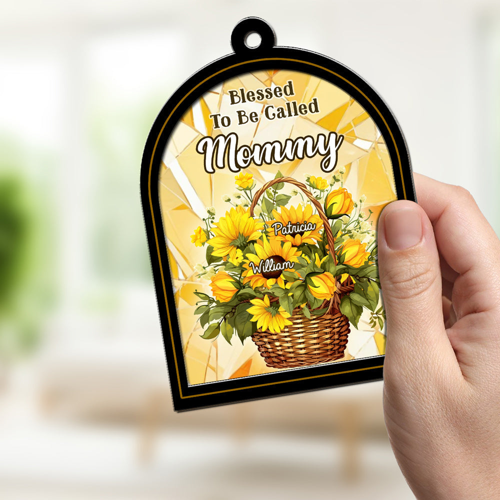 Blessed To Be Called Grandma - Personalized Custom Suncatcher