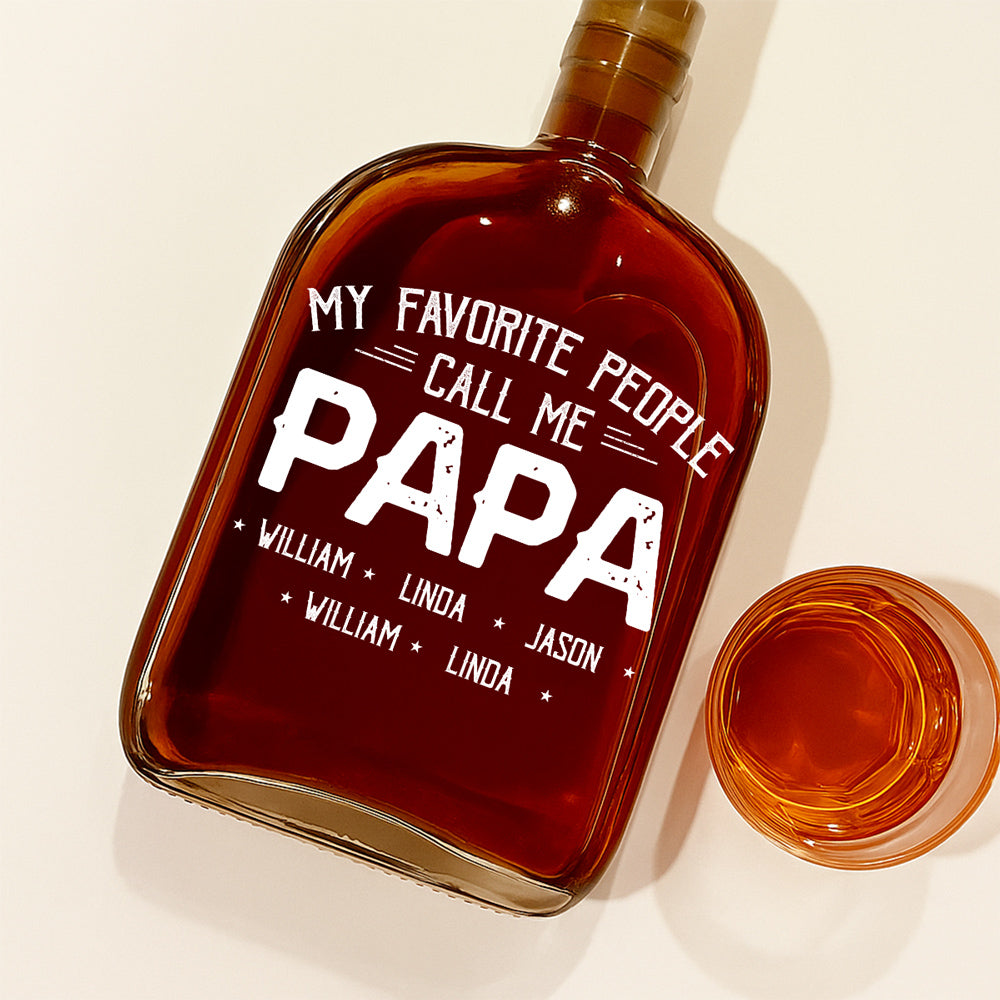 My Favorite People - Personalized Custom Spirits Decanter