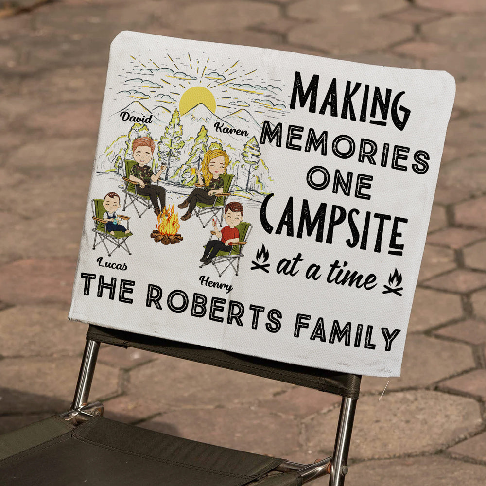 Campsite At A Time - Personalized Custom Camping Chair Cover